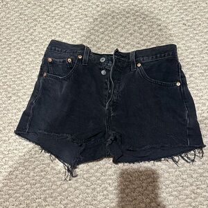 Levi's 501 Black Jean Shorts